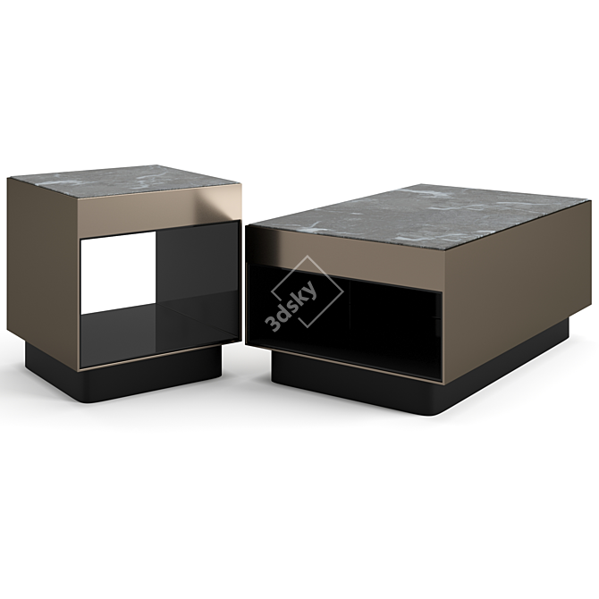 Minotti Hope Coffee Tables Collection 3D model image 3