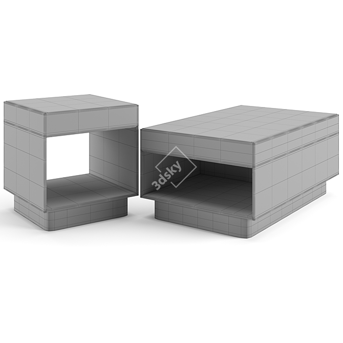 Minotti Hope Coffee Tables Collection 3D model image 5