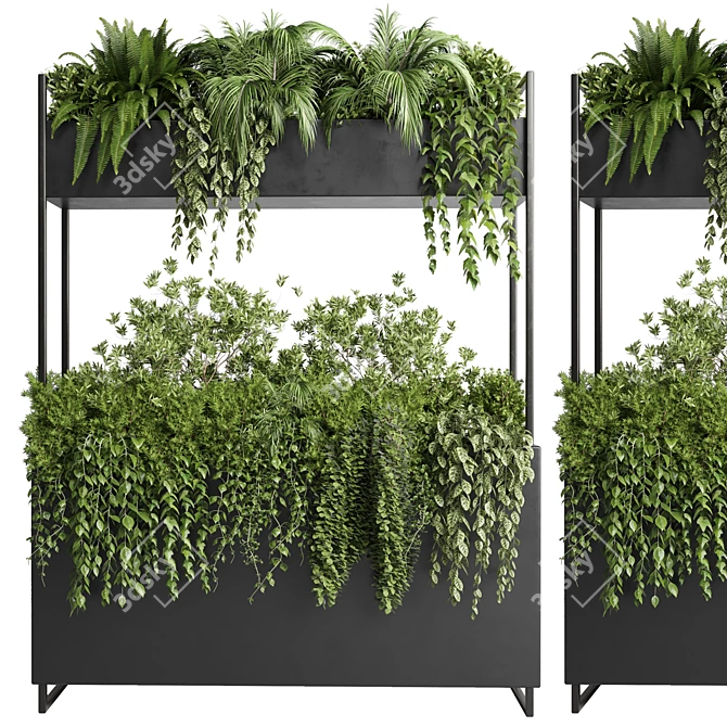  Indoor Houseplant Collection Stand 3D model image 2