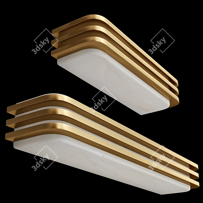Minimalist Toast Wall Light Fixture 3D model image 3