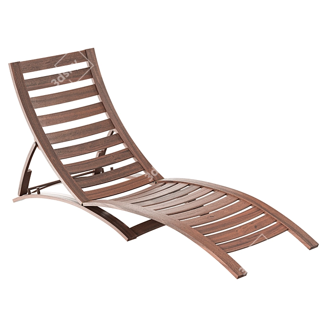 Elegance Lounger | Outdoor Relaxation 3D model image 1