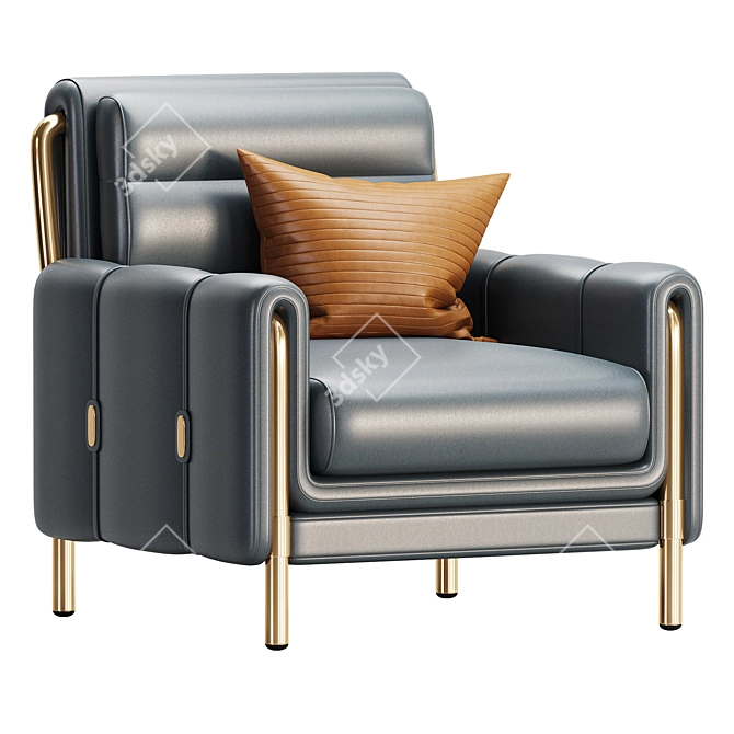 2017 HUNTER Armchair 3D Model 3D model image 1