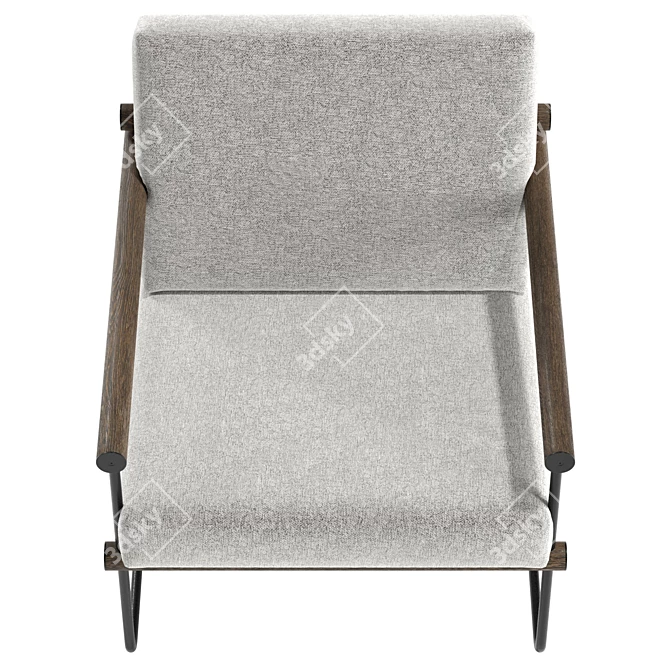 Ross Lounge Chair, Modern Design 3D model image 3