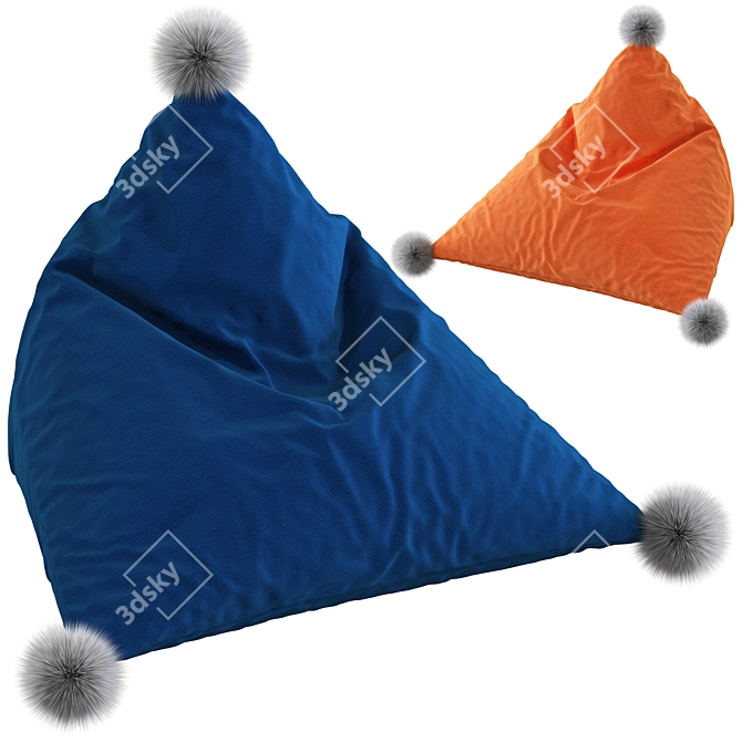 ElevenTide Pillow Pouf: 3D Model 3D model image 1