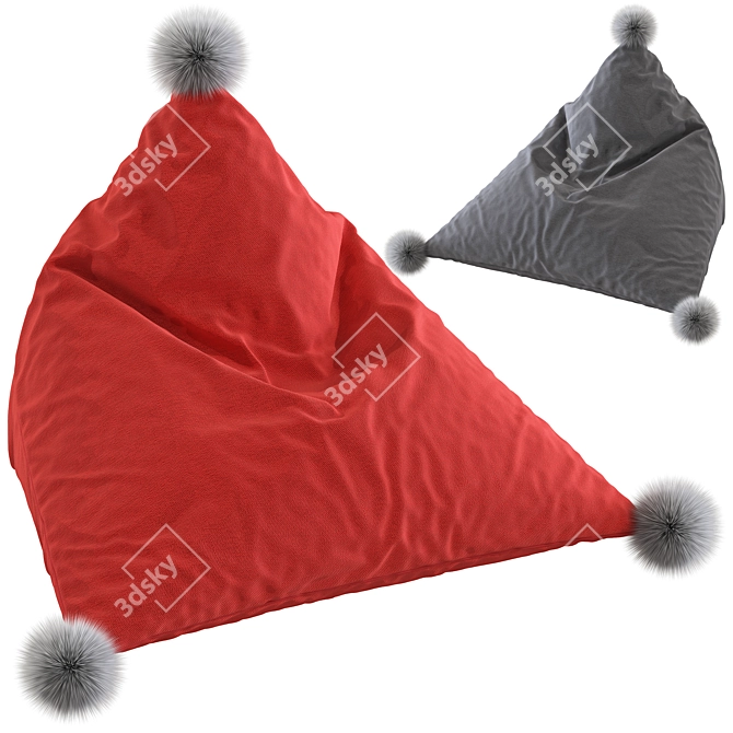 ElevenTide Pillow Pouf: 3D Model 3D model image 2