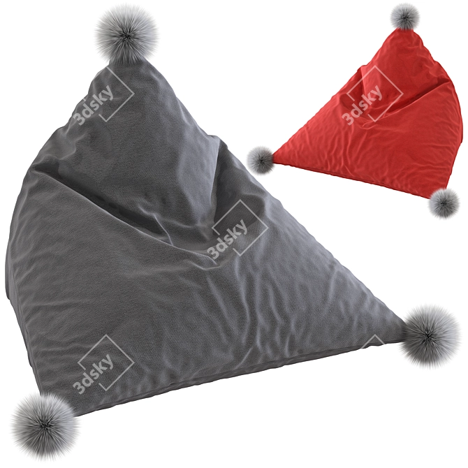 ElevenTide Pillow Pouf: 3D Model 3D model image 5