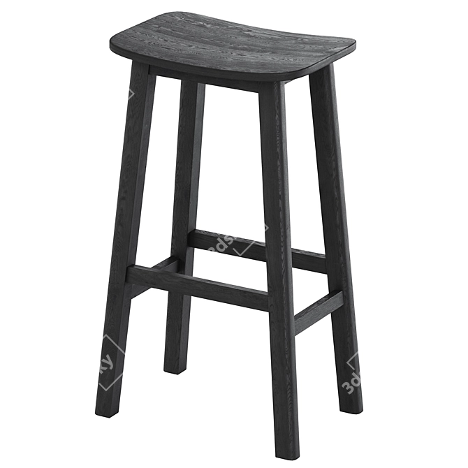 Sedate Bar Stool by Cosmo 3D model image 2