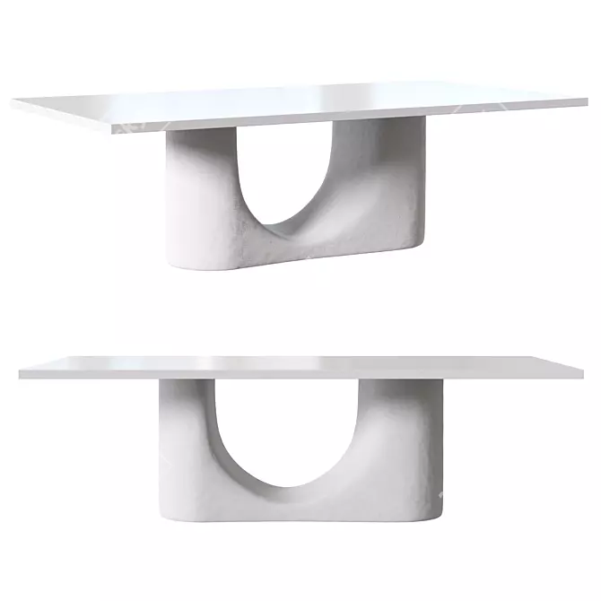 Luxury Santorini Dining Table 3D model image 1