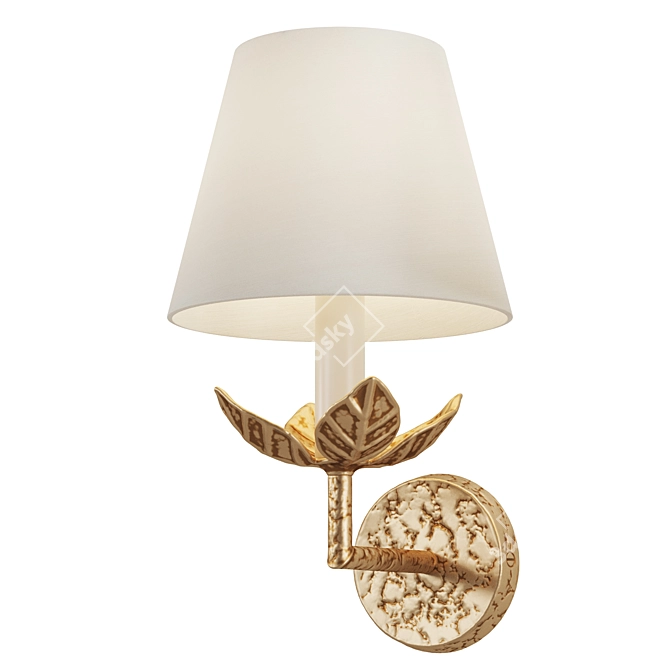 Vaughan Designs Carrick Leaf Sconce 3D model image 5