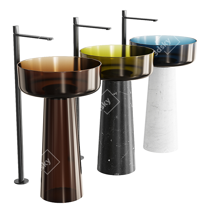 Antonio Lupi Albume Washbasin Set 3D model image 4