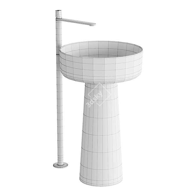 Antonio Lupi Albume Washbasin Set 3D model image 5