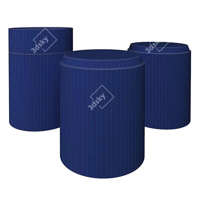 Stackable Stools & Side Table 3D model image 3