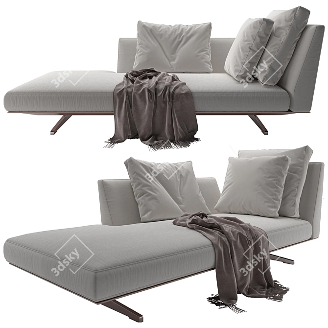 Title: Flexform Evergreen Modular Sectional Sofa 3D model image 1