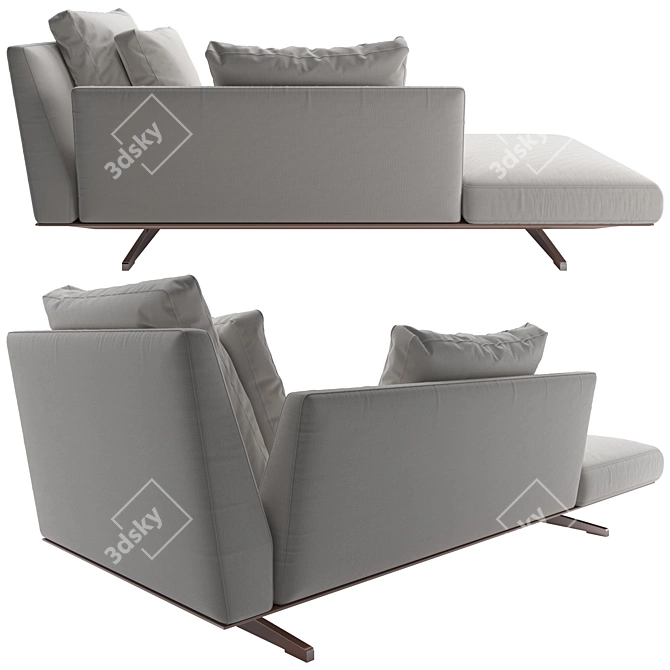 Title: Flexform Evergreen Modular Sectional Sofa 3D model image 2