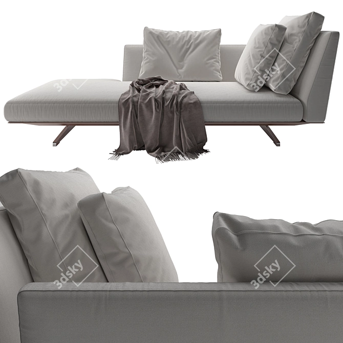 Title: Flexform Evergreen Modular Sectional Sofa 3D model image 3