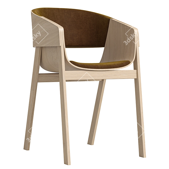 Modern Merano Armchair by TON 3D model image 5