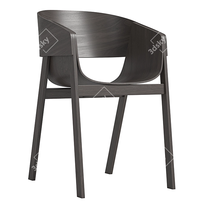 Modern Merano Armchair by TON 3D model image 6