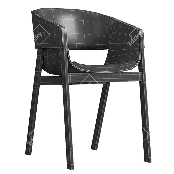 Modern Merano Armchair by TON 3D model image 7