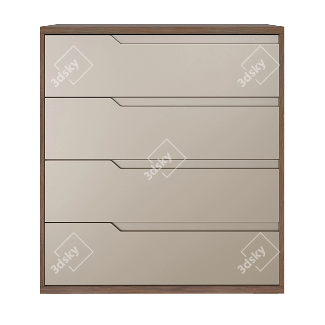 Studio Plus Chest of Drawers 3D model image 2