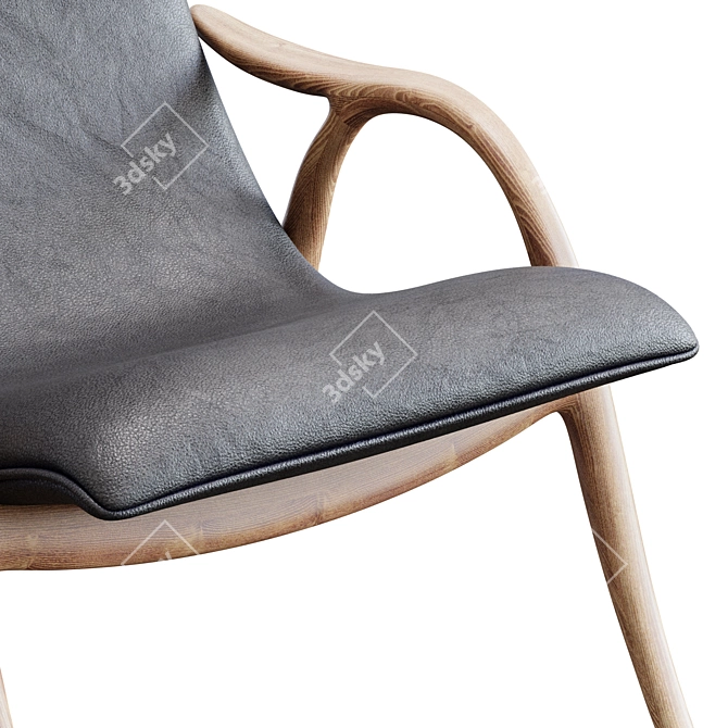 Modern Scandinavian FH429 Chair Design 3D model image 2