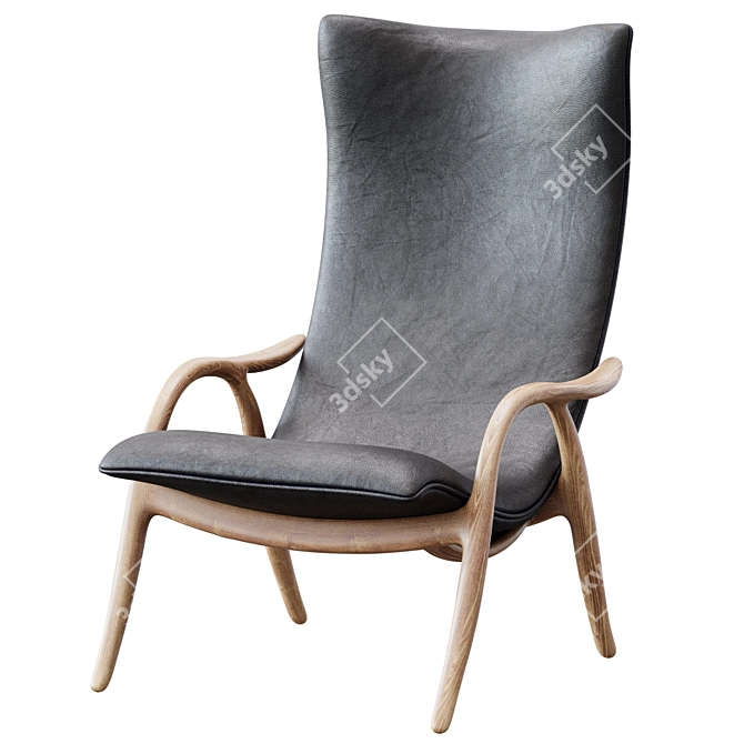 Modern Scandinavian FH429 Chair Design 3D model image 6