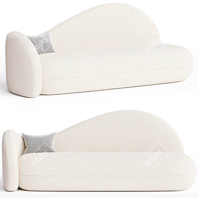 Modern Modular POLLI Sofa in 3D 3D model image 1