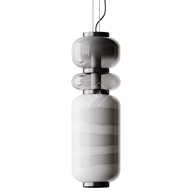 Elegant Pendant Light by Usona 3D model image 2