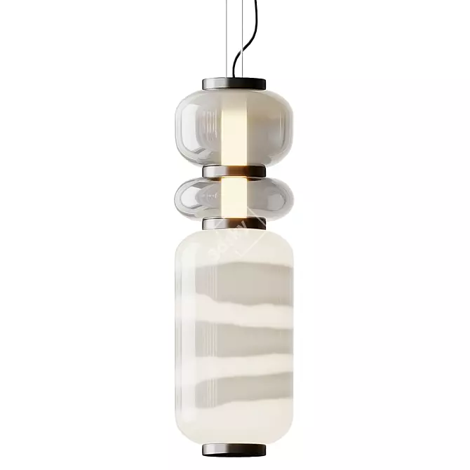 Elegant Pendant Light by Usona 3D model image 3