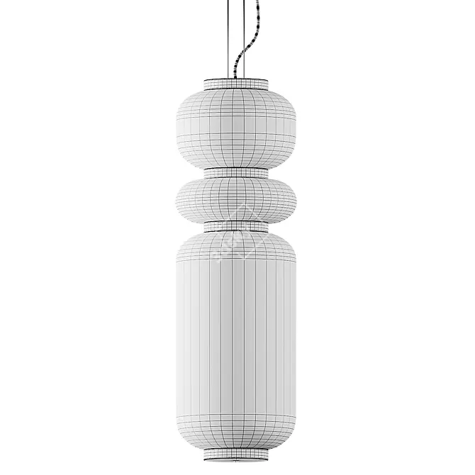 Elegant Pendant Light by Usona 3D model image 4