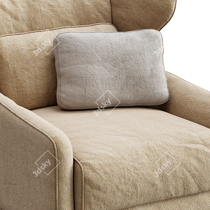 Folk By Sancal Contemporary Sofa 3D model image 2