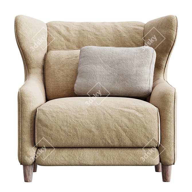 Folk By Sancal Contemporary Sofa 3D model image 3