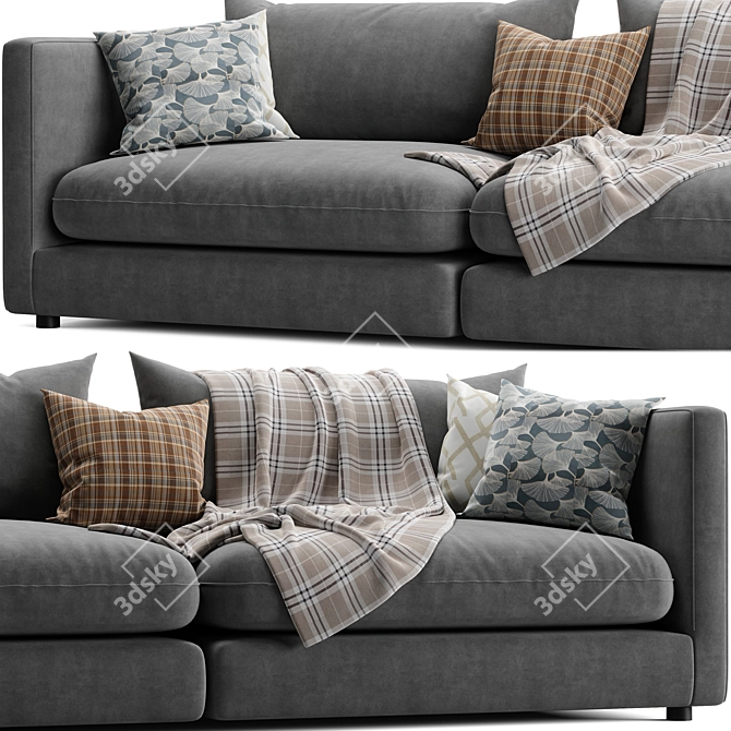 Relaxation Beacon: Unwind Sofa 3D model image 2