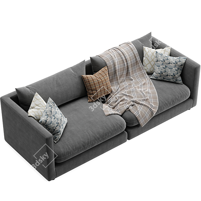 Relaxation Beacon: Unwind Sofa 3D model image 3
