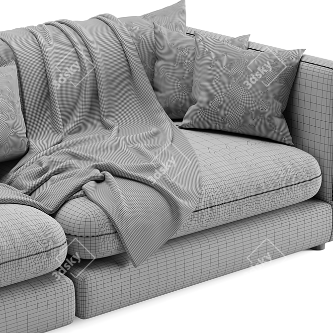 Relaxation Beacon: Unwind Sofa 3D model image 4