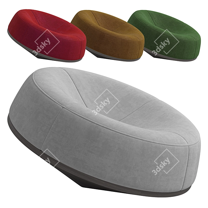 Contemporary Spin Chair by BBB 3D model image 1