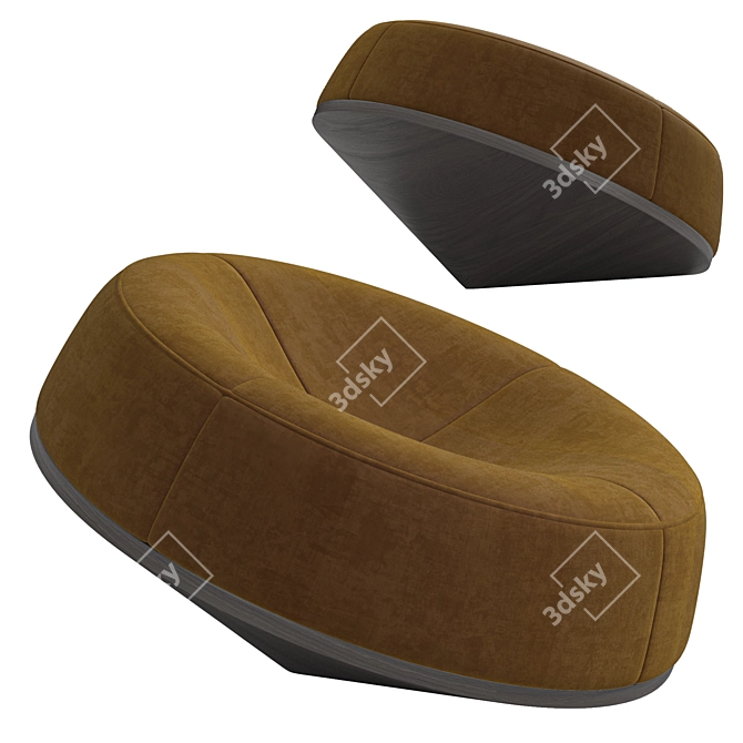 Contemporary Spin Chair by BBB 3D model image 3