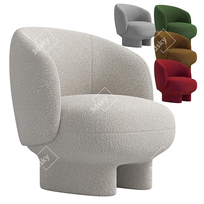  Luxe 2014 Armchair Furniture Paris 3D model image 1