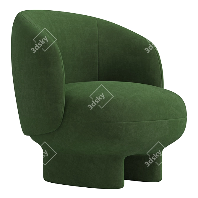  Luxe 2014 Armchair Furniture Paris 3D model image 3