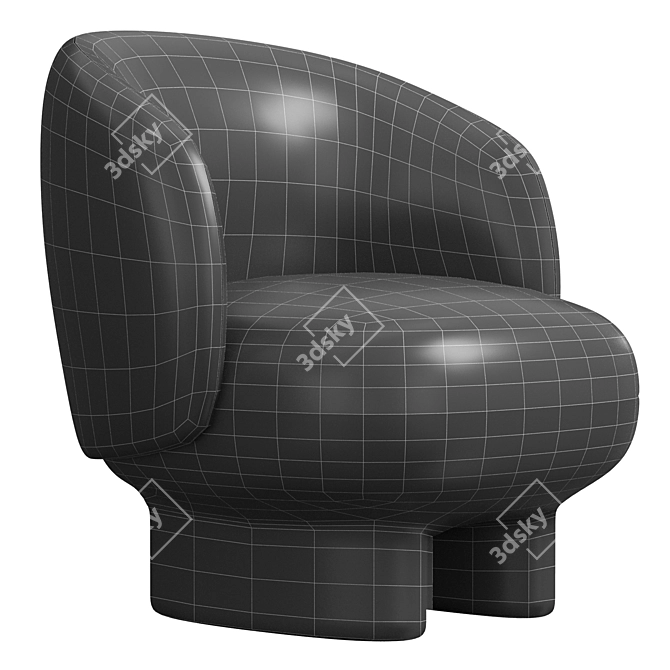  Luxe 2014 Armchair Furniture Paris 3D model image 7