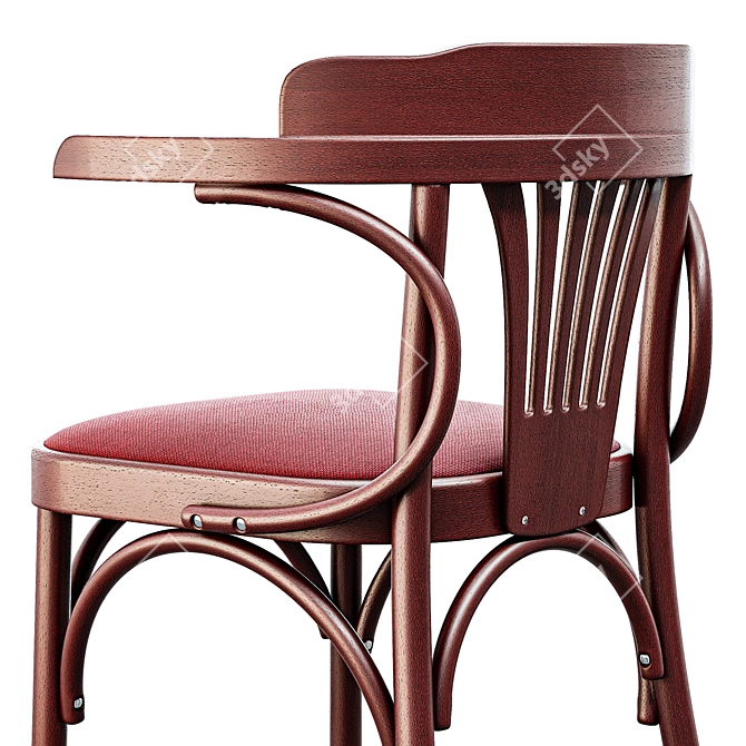 Rose-M Wooden Chair from Belarus 3D model image 4