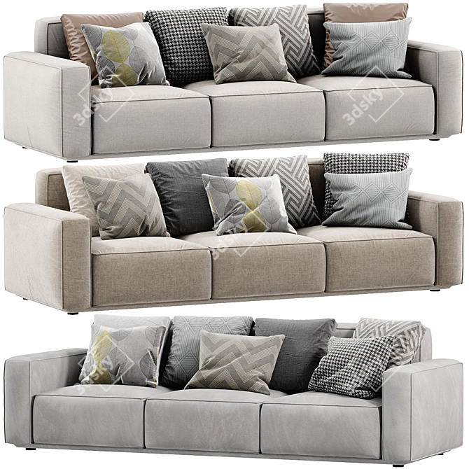 Arflex Marechiaro Modern Sofa 3D Model 3D model image 1