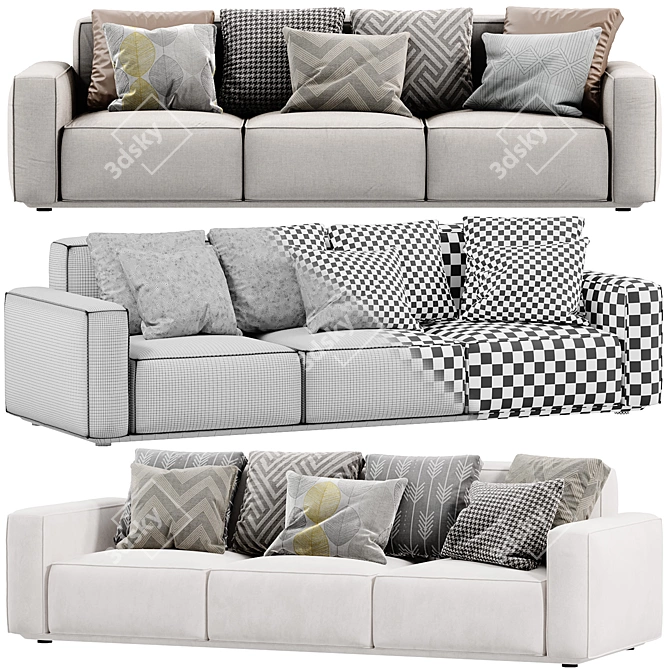 Arflex Marechiaro Modern Sofa 3D Model 3D model image 7