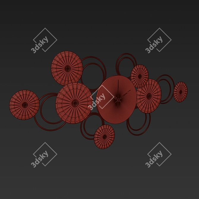 Designer Wall Decor Clocks LaLume-KKK00393/KKK00394 3D model image 8