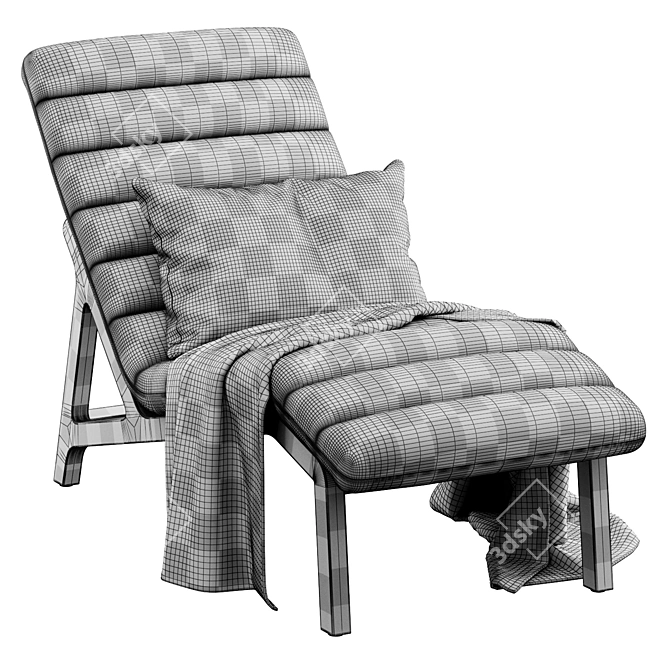 Mercana Pierre Chaise Lounge Chair 3D model image 5