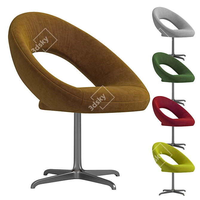 Modern Artifort Nina Chair 3D model image 2