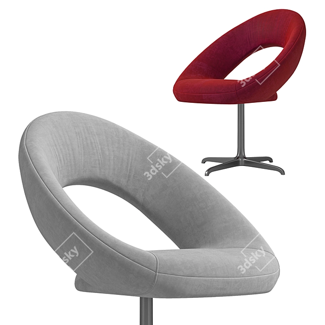 Modern Artifort Nina Chair 3D model image 3