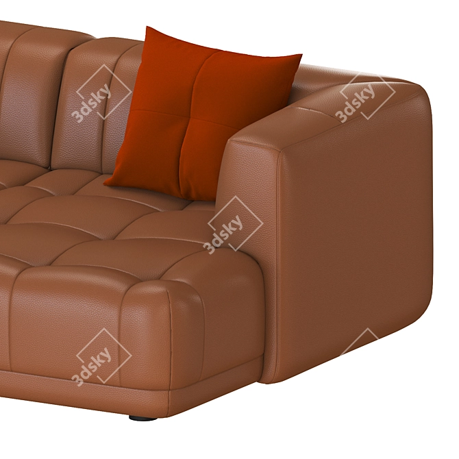 Modern Hay Quilton Sofa Sectional 3D model image 2