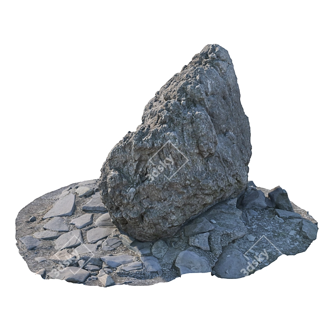 Park & Landscape Rock Kit 3D model image 5