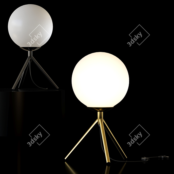 Modern Table Lamp Moti Tri 3D model image 1