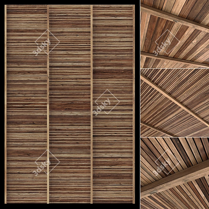Geometric Polygonal Textured Decor Model 3D model image 1